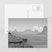 Carte Postale Vallée du Monument (noir et blanc) 2 (Devant / Derrière)