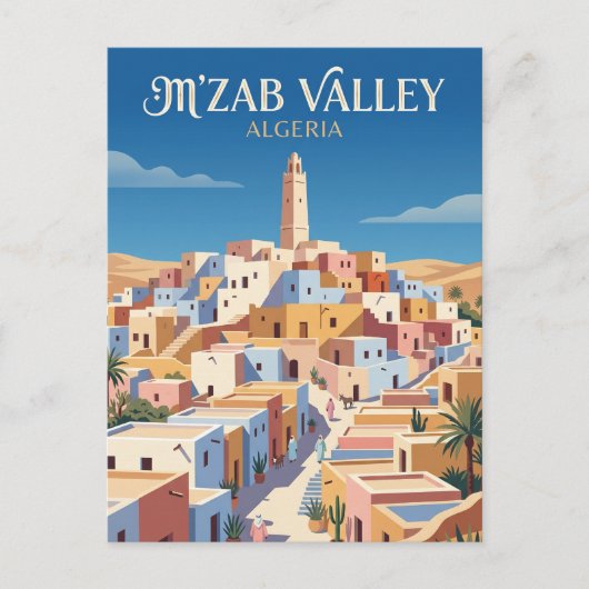 Carte Postale Vallée du M'Zab Algérie (Devant)