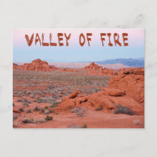 Carte Postale Vallée du paysage de feu