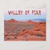 Carte Postale Vallée du paysage de feu (Devant)