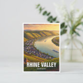 Carte Postale Vallée du Rhin Allemagne (Debout devant)