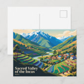 Carte Postale Vallée sacrée des Incas Pérou (Devant / Derrière)