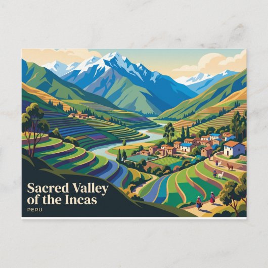 Carte Postale Vallée sacrée des Incas Pérou (Devant)