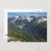 Carte Postale Vallée sculptée par les glaciers de l'Alaska (Devant / Derrière)