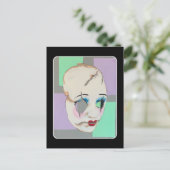 Carte Postale 'Vallée troublante' Peinture sur une (Debout devant)