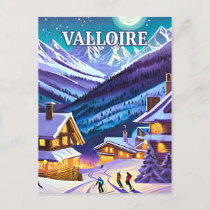 Carte Postale Valloire : Toile Alpestre, Éclats d'Hiver en Harmo
