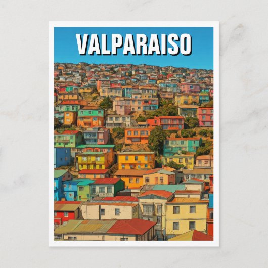 Carte Postale Valparaiso Chili (Devant)