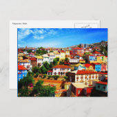Carte Postale valparaíso couleurs chili (Devant / Derrière)