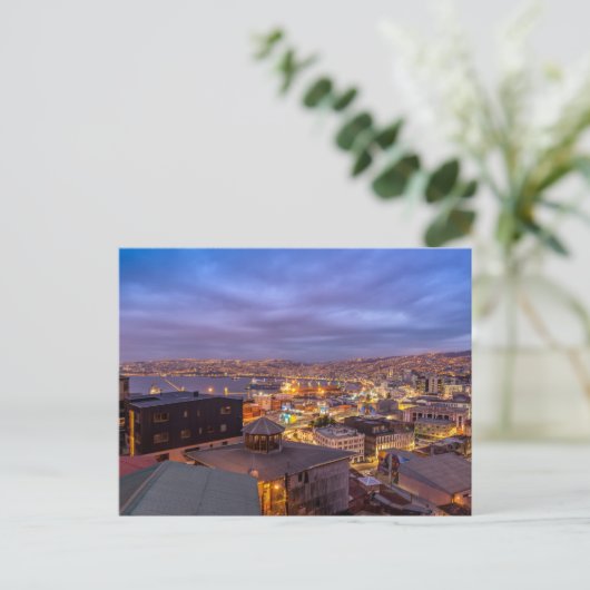 Carte Postale Valparaiso la nuit (Debout devant)