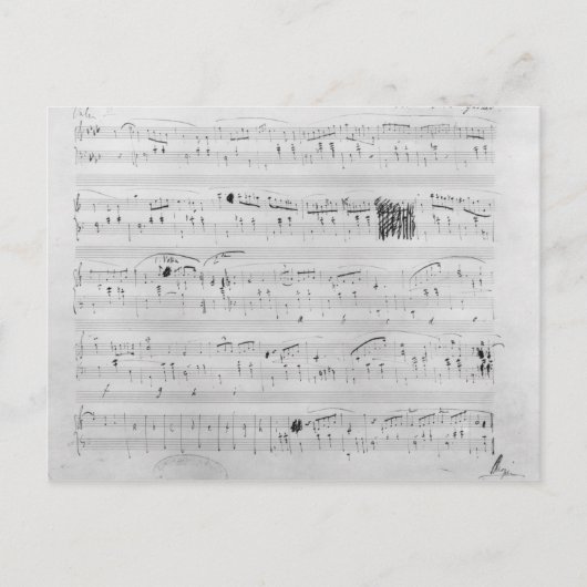 Carte Postale Valse dans le mineur de F (Devant)