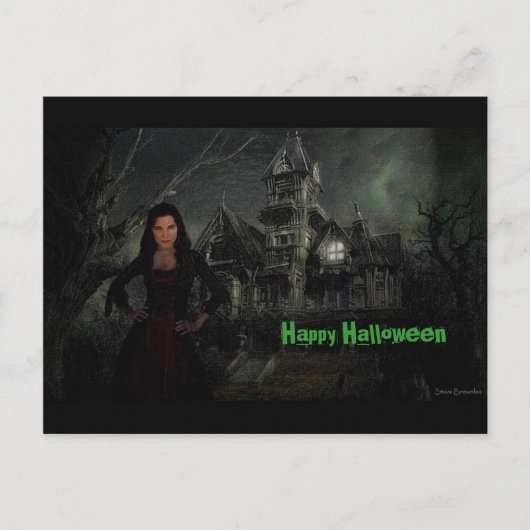 Carte postale Vamp Halloween (Devant)