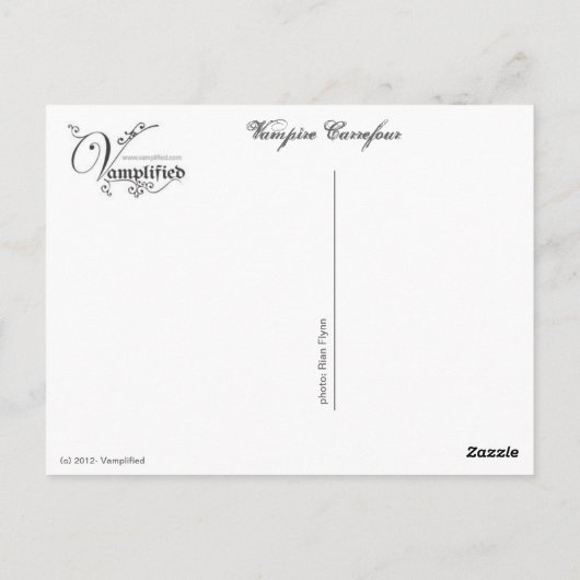 Carte Postale Vampire Carrefour (Dos)