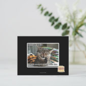 Carte Postale vampire chat sourit (Debout devant)