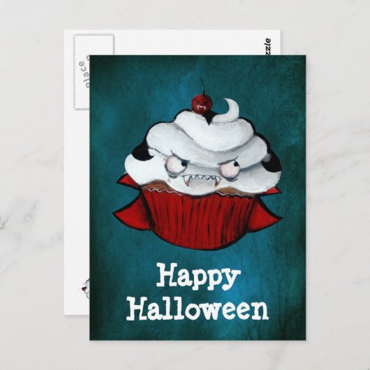 Carte Postale Vampire Count Cupcake (Devant / Derrière)