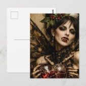 Carte Postale Vampire de Noël (Devant / Derrière)