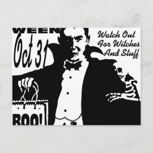 Carte Postale Vampire d'Halloween