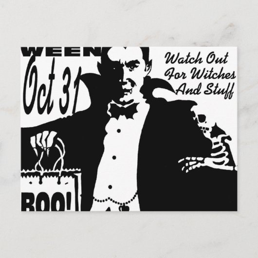 Carte Postale Vampire d'Halloween (Devant)