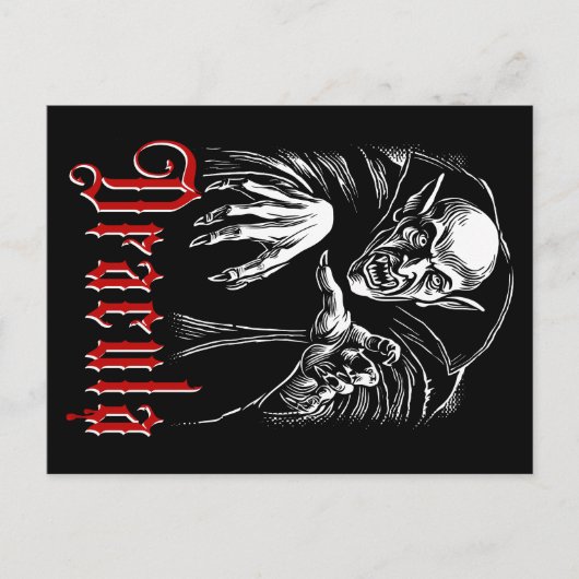 Carte Postale Vampire Dracula (Devant)