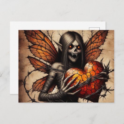 Carte Postale Vampire Elf Horreur (Devant / Derrière)