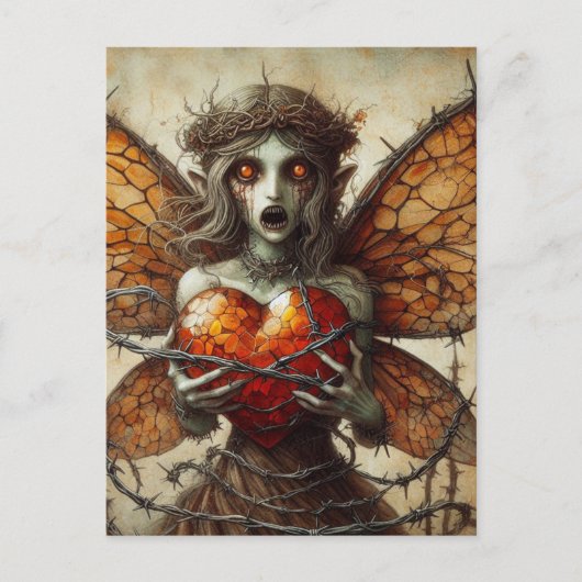 Carte Postale Vampire Fairy Orange Heart Brambles (Devant)