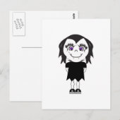 Carte Postale Vampire Girl Corps complet (Devant / Derrière)