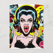Carte Postale Vampire Horror Girl (Devant)