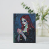 Carte Postale Vampire Lady With Rosary (Debout devant)