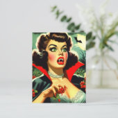 Carte Postale Vampire Mignon Pin-up (Debout devant)