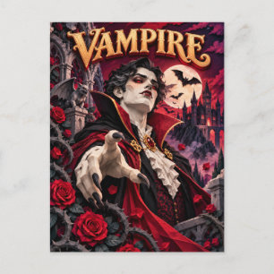 Carte Postale Vampire, Monstre de découpe de papier