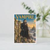 Carte Postale Vampire, Monstre de Fantasy Gothique (Debout devant)