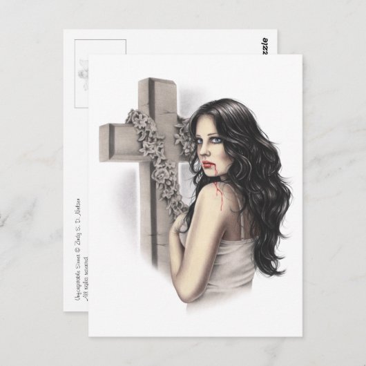 Carte postale Vampire Sinner Impardonnable (Devant / Derrière)