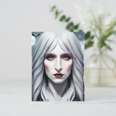 Carte Postale Vampire sorcière femme Imaginaire art noir (Debout devant)