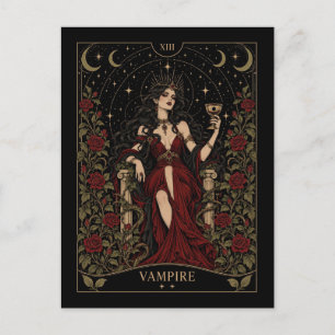 Carte Postale Vampire, Tarot Étoilé Art