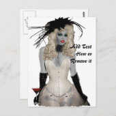 Carte postale Vampire vintage (Devant / Derrière)