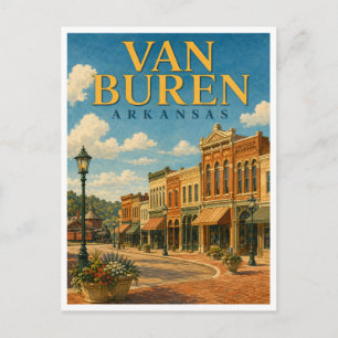 Carte Postale Van Buren Arkansas Main Street GeoSaga