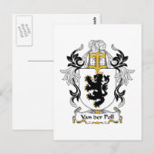 Carte Postale Van der Poll Family Crest (Devant / Derrière)