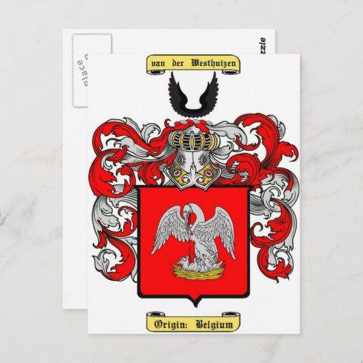 Carte Postale van der Westhuizen (Devant / Derrière)