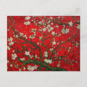 Carte Postale Van Gogh Almond Blossoms Rouge
