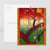 Carte Postale Van Gogh Arbre de prune à fleurs après Hiroshige (Devant / Derrière)