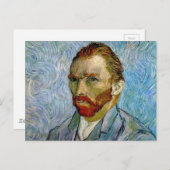 Carte Postale Van Gogh Autoportrait (Devant / Derrière)