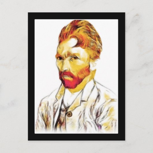 Carte Postale Van Gogh Autoportrait - Cheveux Do (Devant)