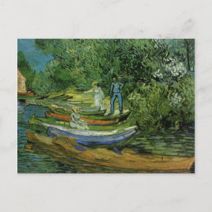 Carte Postale Van Gogh Banque Vintage de l'Oise à Auvers