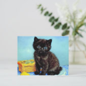 Carte Postale Van Gogh Black Kitten avec fils (Debout devant)