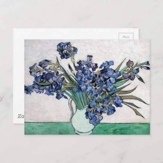 Carte Postale Van Gogh Blue Irises (Devant / Derrière)