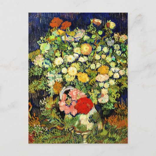 Carte Postale Van Gogh - Bouquet de fleurs dans un vase (Devant)