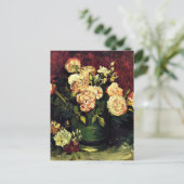 Carte Postale Van Gogh - Bowl avec Peonies et Roses (Debout devant)