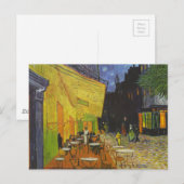 Carte Postale Van Gogh Cafe Terrasse Post-impressionniste (Devant / Derrière)