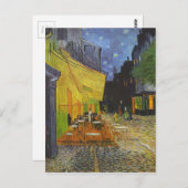 Carte Postale Van Gogh Cafe Terrasse Post-impressionniste (Devant / Derrière)