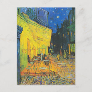 Carte Postale Van Gogh Café Terrasse Rue Française Scène