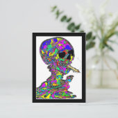 Carte Postale Van Gogh Calavera Fumant Un Cigarette (Debout devant)